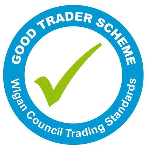 Good Trader Scheme badge, Wigan Council Trading Standards approved
